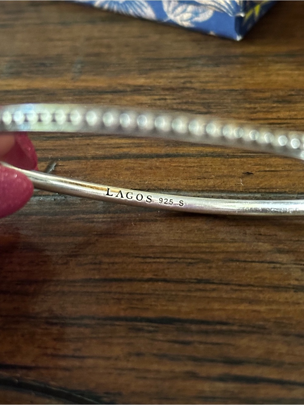 LAGOS Sterling Silver Bangle Bracelet Set of 3 - Picture 10 of 12